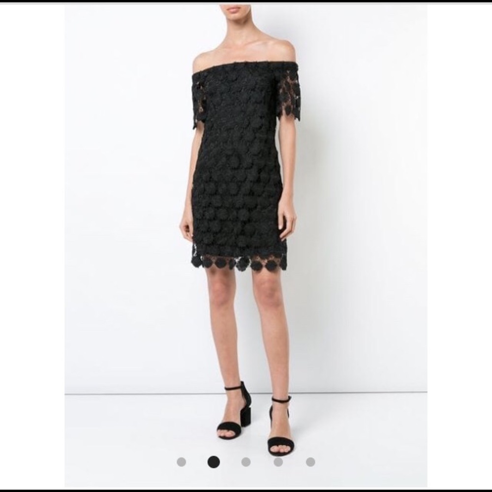 Merengue Black off the shoulder dress NWT